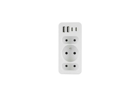 PLASTROL ROZGAŁĘŹNIK TRZYKROTNY + 2x USB I 2x USB C