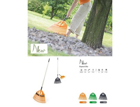 PP.GRABIE DO LIŚCI PLASTIK EXPERT ALU ZIELONE - 2