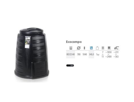 PP.KOMPOSTOWNIK  340L CZARNY