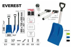 PP.ŁOPATA DO ŚNIEGU SKŁADANA EVEREST NIEBIESKA  SAMOCHODOWA