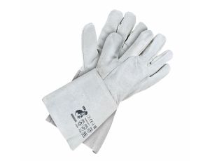RĘKAWICE SPAWALNICZE 35cm WYKONANE ZE SKÓRY BYDLĘCEJ