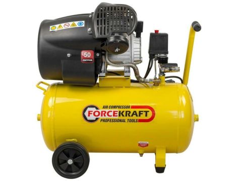 KOMPRESOR FORCEKRAFT 50L 2-TŁOKOWA 2,2KW 8BAR 230V