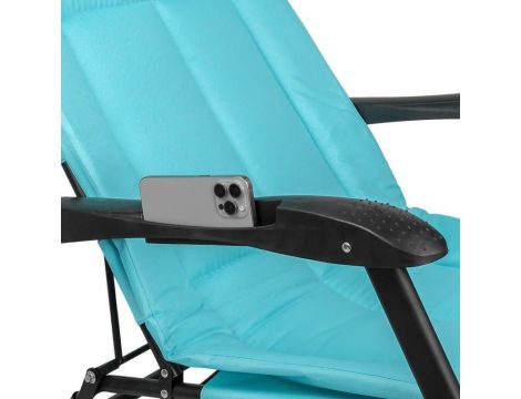 LEŻAK SKŁADANY (JASNONIEBIESKI) DO 200KG / ISMA - 3