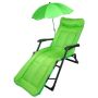 LEŻAK SKŁADANY Z PARASOLKĄ (JASNOZIELONY) DO 200KG / WMC - 2