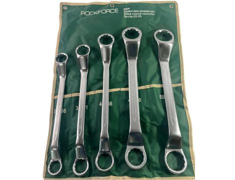 ROCKFORCE KLUCZ OCZKOWY ODGIĘTY kpl. 5el.