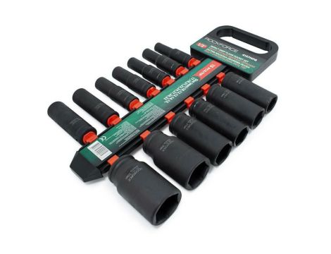 ROCKFORCE NASADKI UDAROWE DŁUGIE 13szt.1/2" 10-32mm /WIESZAK