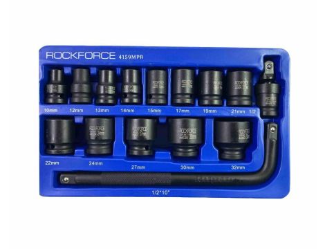 ROCKFORCE NASADKI UDAROWE KRÓTKIE 15szt.1/2" 10-32mm /WKŁADKA - 2