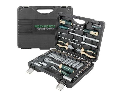 ROCKFORCE ZESTAW KLUCZY  69el. 1/2" 1/4" RF-4603-5