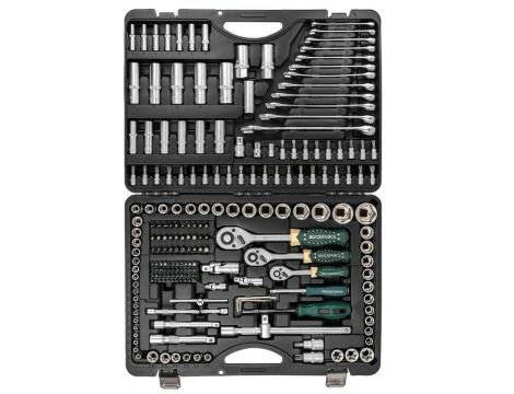 ROCKFORCE ZESTAW KLUCZY 216 + 3el. 1/2" 3/8" 1/4" - 2