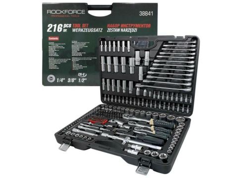 ROCKFORCE ZESTAW KLUCZY 216el.