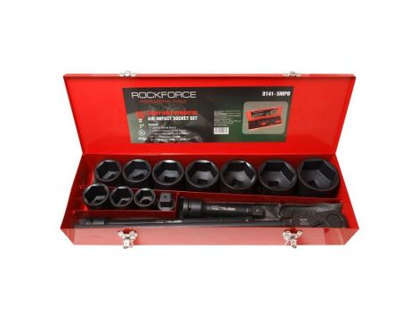 ROCKFORCE ZESTAW KLUCZY UDAR.15el.  1" 6KĄT....