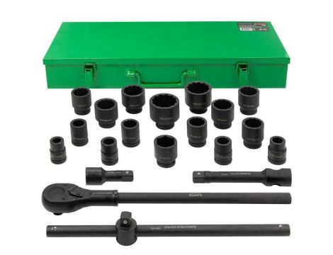 ROCKFORCE ZESTAW KLUCZY UDAR.21el. 3/4"  12KĄT.  17-50mm