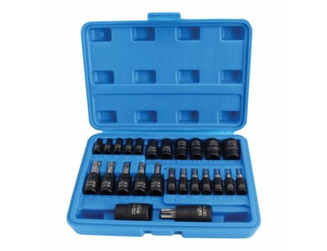 SATRA KLUCZE NASADOWE TORX/E 1/4"3/8"1/2" 25el.
