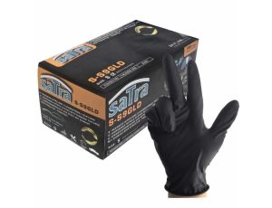 SATRA RĘKAWICE NITRYLOWE CZARNE roz.XL  100szt.