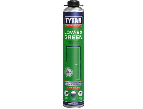 TYTAN PIANA PISTOLETOWA NISKOPRĘŻNA LOW-EX GREEN 750ml PROFESSIONAL