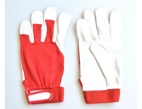 RĘKAWICE ROBOCZE SKÓRZANE  R319 WYKONANE Z KOZIEJ SKÓRY ROZ. 10