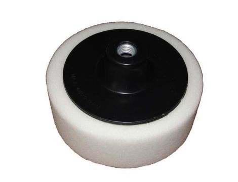 DYSK 150mm POLERSKI GĄBKA BIAŁA  M14... .....TWARDA/SILVER