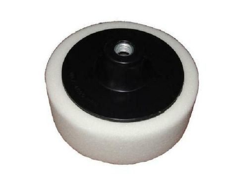 DYSK 180mm POLERSKI GĄBKA BIAŁA. M14... ....TWARDA/SILVER