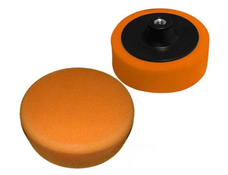 DYSK 180mm POLERSKI GĄBKA POMARAŃ. M14.. .....ŚREDNIA/SILVER