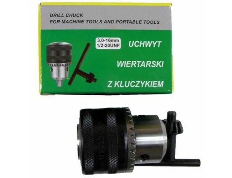 GŁÓWKA WIERTARKI 16mm 1/2 KLUCZYK /SILVER