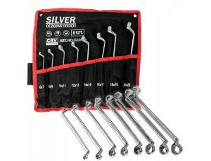 KLUCZ OCZKOWY -ODGIĘTY  8szt. /SILVER PŁACHTA