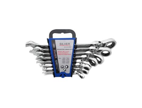 KLUCZ PŁASKO-O.GRZ/PRZEG.KPL. 8szt. SILVER