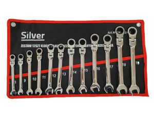 KLUCZ PŁASKO-O.GRZ/PRZEG.KPL.12szt./ SILVER /PŁACHTA