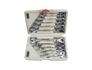 KLUCZ PŁASKO-O.GRZ/PRZEG.KPL.12szt.8-19 SILVER-WALIZKA