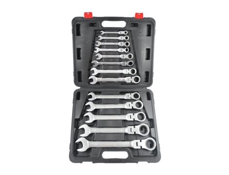 KLUCZ PŁASKO-O.GRZ/PRZEG.KPL.13szt.--32 SILVER-WALIZKA