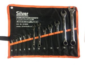KLUCZ PŁASKO-OCZKOWY    12szt. /SILVER 6/7/8/9/10/11/12/13/15/17/19/22mm....