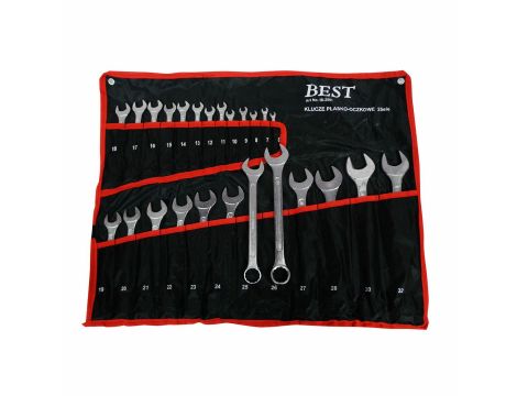 KLUCZ PŁASKO-OCZKOWY    25szt. /SILVER 6-32mm...