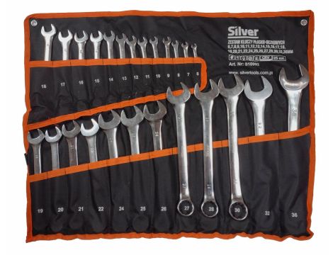 KLUCZ PŁASKO-OCZKOWY    25szt. /SILVER 6-36mm