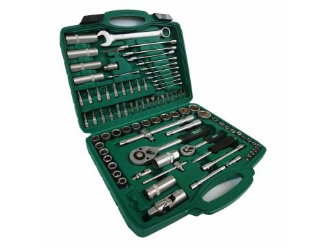 KLUCZE NASADOWE 94el KLUCZAMI PŁASKIMI ZESTAW/SILVER... - 2