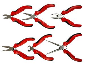 MINI SZCZYPCE 125mm  6szt ETUI /SILVER