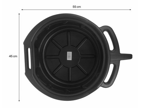 MISKA DO SPUSZCZANIA OLEJU 16L /SILVER ....