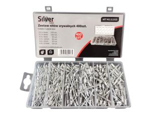 NITY ZRYWALNE 2,4 - 4,8mm  400szt  /SILVER