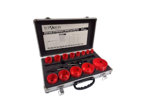 OTWORNICA BI-METAL 17szt /STONER - WALIZKA ALU.