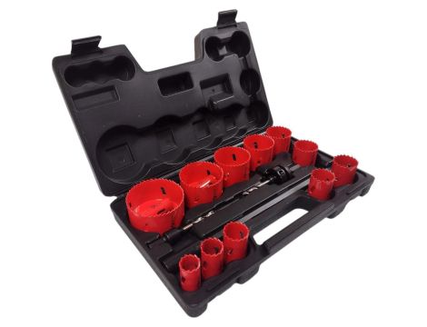 OTWORNICA BI-METAL 17szt /STONER - WALIZKA PLASTIKOWA