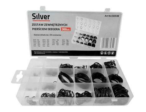 PIERŚCIENIE SEGERA ZEWNĘTRZNE 300el. /SILVER