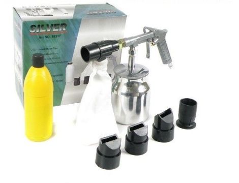 PISTOLET DO PIASKOW.ZBIORNIK  Z ODZYS /SILVER