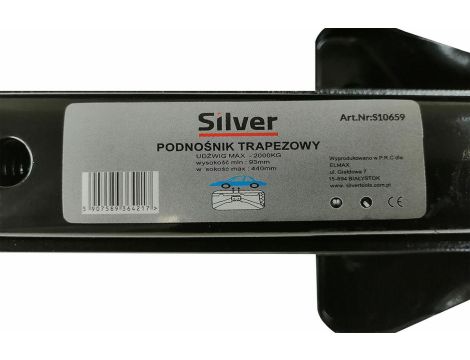PODNOŚNIK TRAP.2000kg  /SILVER 95-440mm