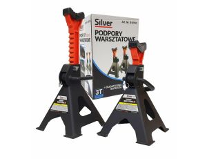 PODSTAWKI 2 szt. 3 TONY /SILVER Z BLOKADĄ GUMOWA NAKŁADKA