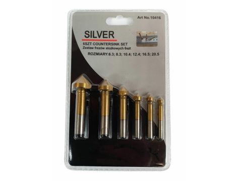 POGŁĘBIACZ STOŻKOWY KPL. 6cz. 6,3-20,5 /SILVER....