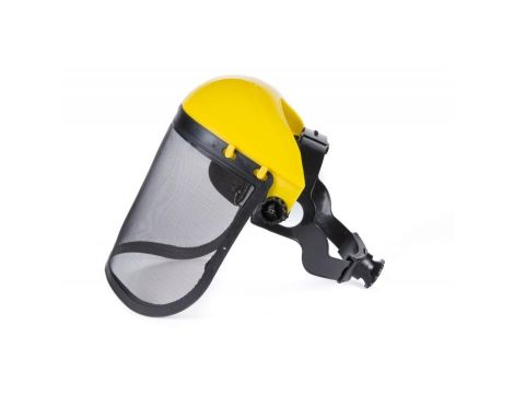 PRZYŁBICA SIATKOWA OSŁONA TWARZY DO KOSY/SILVER - 3