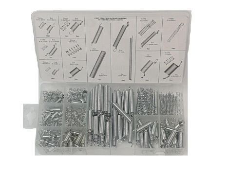 SPRĘŻYNKI 200szt. MIX /SILVER