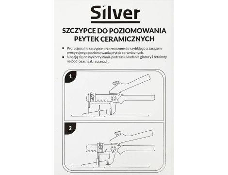 SYSTEM POZIOMOWANIA PŁYTEK 300+100szt +SZCZYPCE/SILVER... - 2