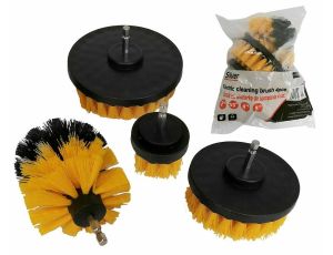 SZCZOTKI DO CZYSZCZENIA NA WKRĘTARKĘ 4el /SILVER