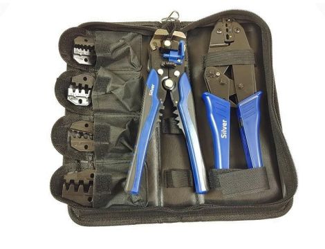 SZCZYPCE DO KONEKT+5 MATRYC + ŚCIĄGACZ IZOLACJI /SILVER