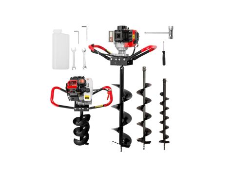 ŚWIDER SPALINOWY 3 WIERTŁA 100/150/200mm /SILVER