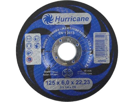 TARCZA M.SZLIFIERSKA 125*6,0mm...... HURRICANE
